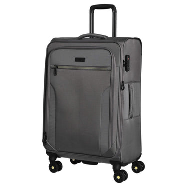 D&N Travel Line 9704 - 4 - Rollen - Trolley M 68 cm erw. (grey) - Markenkoffer