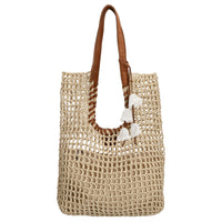 FREDsBRUDER Sun Carrier - Shopper (natural straw & desert brown)