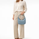 abro Nana Suede - Schultertasche Mini 27.5 cm (sapphire) - Ansicht 7
