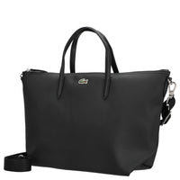 Lacoste L.12.12 Concept Tote - Borsa a mano 28 cm (nero)