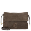 Coccinelle Lidia Suede Bim - Schultertasche 31 cm (fango/fango)