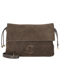 Coccinelle Lidia Suede Bim - Schultertasche 31 cm (fango/fango)