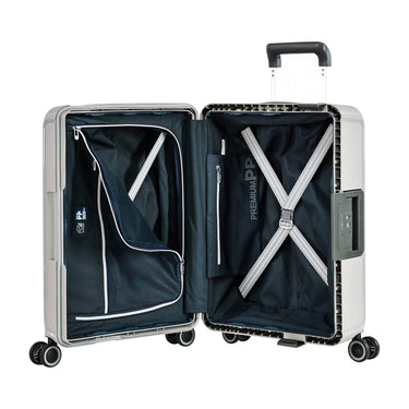 Eminent VERTICA - 4 - Rollen - Kabinentrolley 55 cm (hellgrau) - Markenkoffer