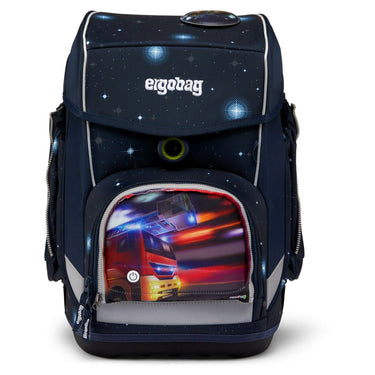 Ergobag Zubehör Pack / Cubo / Cubo light Zippies "LED" - Zip Fronttasche (Feuerwehr) - Markenkoffer