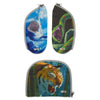 Ergobag Zubehör - Set di zip per tasche laterali 3 pezzi (Animali pericolosi)