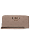 Guess Anise SLG Large Zip - Portafoglio 12cc 20 cm (logo taupe scuro)