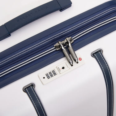 Delsey Paris Cadence Trunk - 4-Rollen-Trolley 80 cm erw. (elfenbein/blau) - Ansicht 6