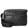 Lacoste Monogramma - Borsa a tracolla 24 cm (nero)