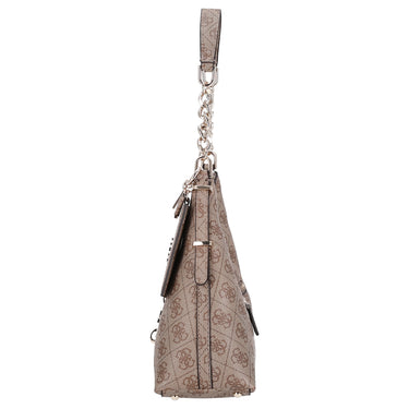 Guess Yvonne Logo Hobo - Schultertasche 32 cm (latte logo) - Ansicht 3