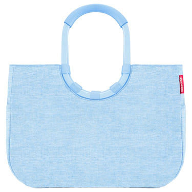 reisenthel shopping loopshopper L - Borsa da shopping con manico 46 cm (frame twist powder blue)