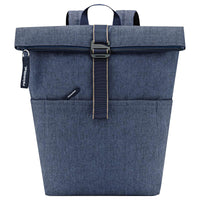 reisenthel travelling rolltop - Zaino 15.6" 53 cm (herringbone blu scuro)
