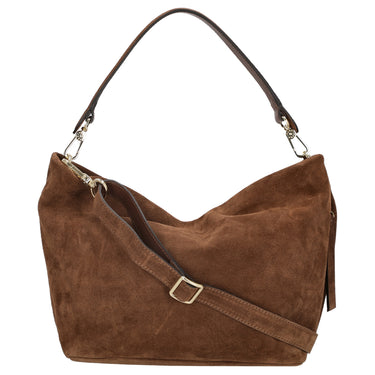 abro Ebony Suede - Beuteltasche 28 cm (wood) - Ansicht 4