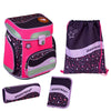 Scooli EasyFit Glow DIN - Set di Zaini Scolastici 5 pezzi (Heartbeat)