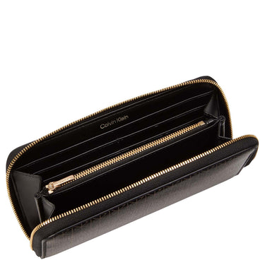 Calvin Klein Emblem AOP Long Zip - Portafoglio 4cc 19 cm (desert taupe aop)