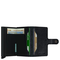 Secrid Vegetable Tanned Miniwallet - Portafoglio RFID 6.5 cm (nero-nero)