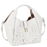 Aigner Zaira S - Borsa a mano 21 cm (cotone bianco)