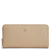 Tommy Hilfiger Icon Large Zip Mono - Wallet 12cc 19 cm (horseradish)