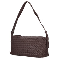 Les Visionnaires Marie Baguette Weave Silky - Borsa a spalla 38.5 cm (cafe)