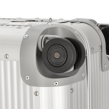 FPM Milano Bank aluminum Trunk on Wheels - 4 - Rollen - Trolley 75,5 cm (moonlight silver) - Markenkoffer