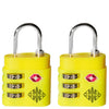 FPM Bank S - Accessori Padlock - Serrature TSA (Coppia) (Laser Lemon)