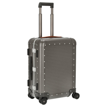 FPM Milano Bank aluminum Spinner 55 M - 4 - Rollen - Kabinentrolley 55/25 cm (steel grey) - Markenkoffer