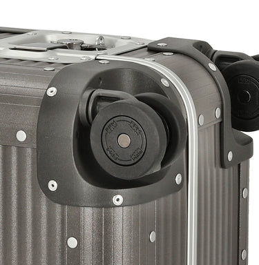 FPM Milano Bank aluminum Spinner 55 M - 4 - Rollen - Kabinentrolley 55/25 cm (steel grey) - Markenkoffer