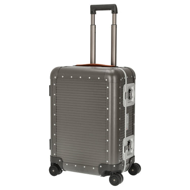 FPM Milano Bank aluminum Spinner 55 M - 4 - Rollen - Kabinentrolley 55/25 cm (steel grey) - Markenkoffer