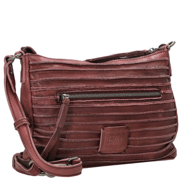 FREDsBRUDER Riffel Crossbag - Umhängetasche 27 cm (barolo red) - Markenkoffer