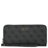 Guess Brenton SLG Large Zip Around - Portafoglio 12cc 21 cm (coal logo)
