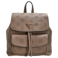 Guess Cresidia II SML - Rucksack (dark taupe logo) - Markenkoffer