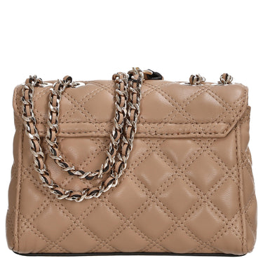 Guess Giully II 2 Compartment Convertible - Umhängetasche Mini 17 cm (beige) - Markenkoffer