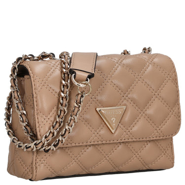 Guess Giully II 2 Compartment Convertible - Umhängetasche Mini 17 cm (beige) - Markenkoffer