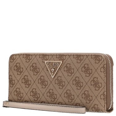 Guess Laurel II SLG Large Zip Around - Geldbörse 12cc 20.5 cm (latte logo) - Markenkoffer