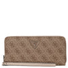 Guess Laurel II SLG Large Zip Around - Portafoglio 12cc 20.5 cm (latte logo)