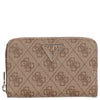 Guess Laurel II SLG Medium Zip Around - Portafoglio 4cc 14,5 cm (latte logo)