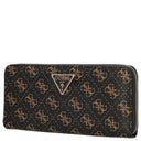 Guess Laurel ll SLG Large Zip - Geldbörse (brown logo) - Markenkoffer