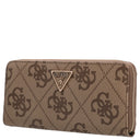 Guess Laurel ll SLG Large Zip - Geldbörse (latte logo/brown) - Markenkoffer