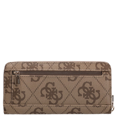 Guess Laurel ll SLG Large Zip - Geldbörse (latte logo/brown) - Markenkoffer