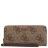 Guess Laurel ll SLG Large Zip - Geldbörse (latte logo/brown) - Markenkoffer