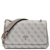 Guess Noelle II Convertible Xbody Flap - Borsa a tracolla 24 cm (dark taupe logo)
