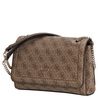 Guess Noelle II Convertible Xbody Flap - Umhängetasche 24 cm (latte logo/brown) - Markenkoffer