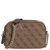 Guess Noelle II Crossbody - Borsa a tracolla 20 cm (latte logo/marrone)