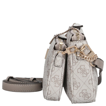 Guess Noelle II DBL - Umhängetasche 24 cm (dark taupe logo) - Markenkoffer