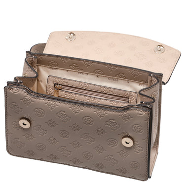Guess Phoebe XBody Flap - Umhängetasche 24 cm (simply taupe logo) - Markenkoffer