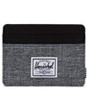 Herschel Charlie - Portafoglio per carte di credito 4cc 10 cm RFID (colore: raven crosshatch)