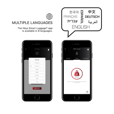 Heys SmartLuggage - 4 - Rollen - Kabinentrolley S (black) - Markenkoffer