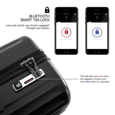 Heys SmartLuggage - 4-Rollen-Trolley L (burgundy) - Ansicht 7