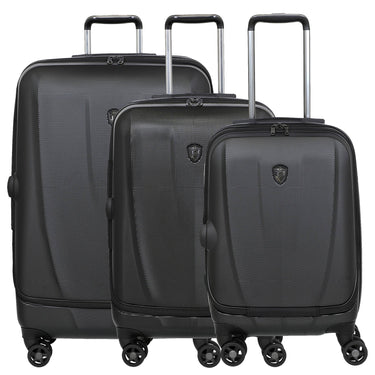 Heys Vantage Smart Access - 4 - Rollen - Trolley Set 3tlg. erw. (schwarz) - Markenkoffer