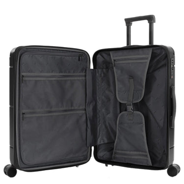 Heys Zen - 4 - Rollen - Trolley M 66 cm erw. (schwarz) - Markenkoffer