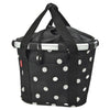 KLICKfix reisenthel Bikebasket 15 - Handlebar Basket 35 cm (black dots)